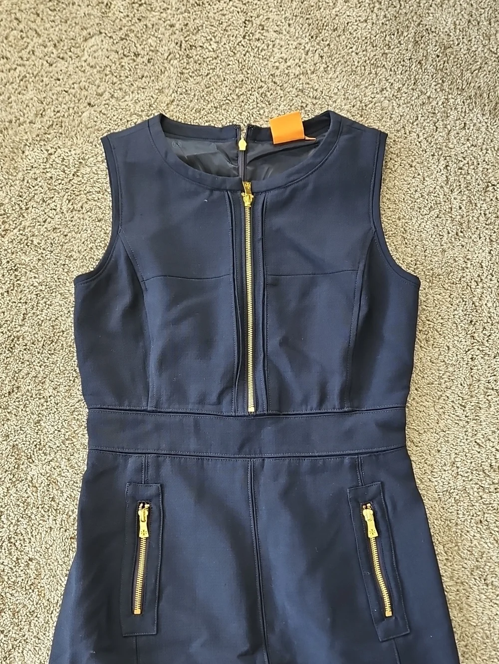 Tory Burch Mini Dress Navy Preppy 4